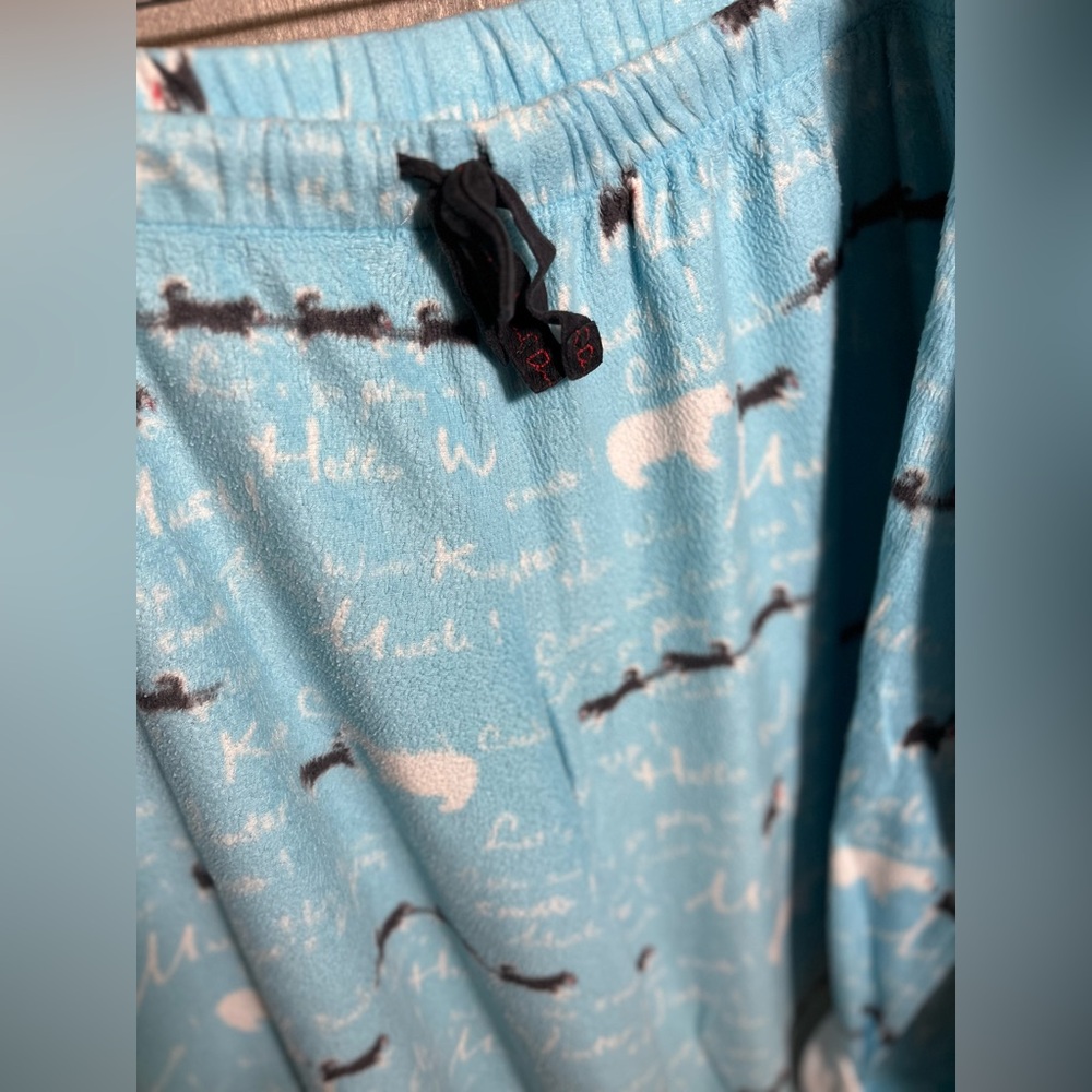 Cuddl Duds Blue Fleece Pajama Set L - Picture 4 of 6
